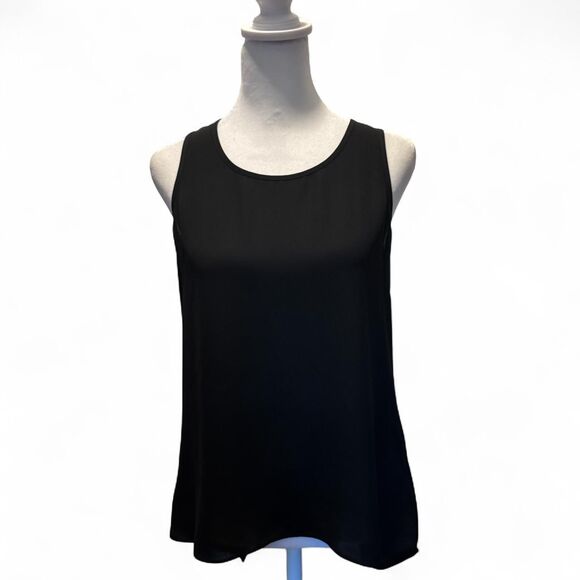 Express Women's Black Sheer Lightweight Sleeveless Blouse Cami XS %100 polyester - Picture 1 of 6